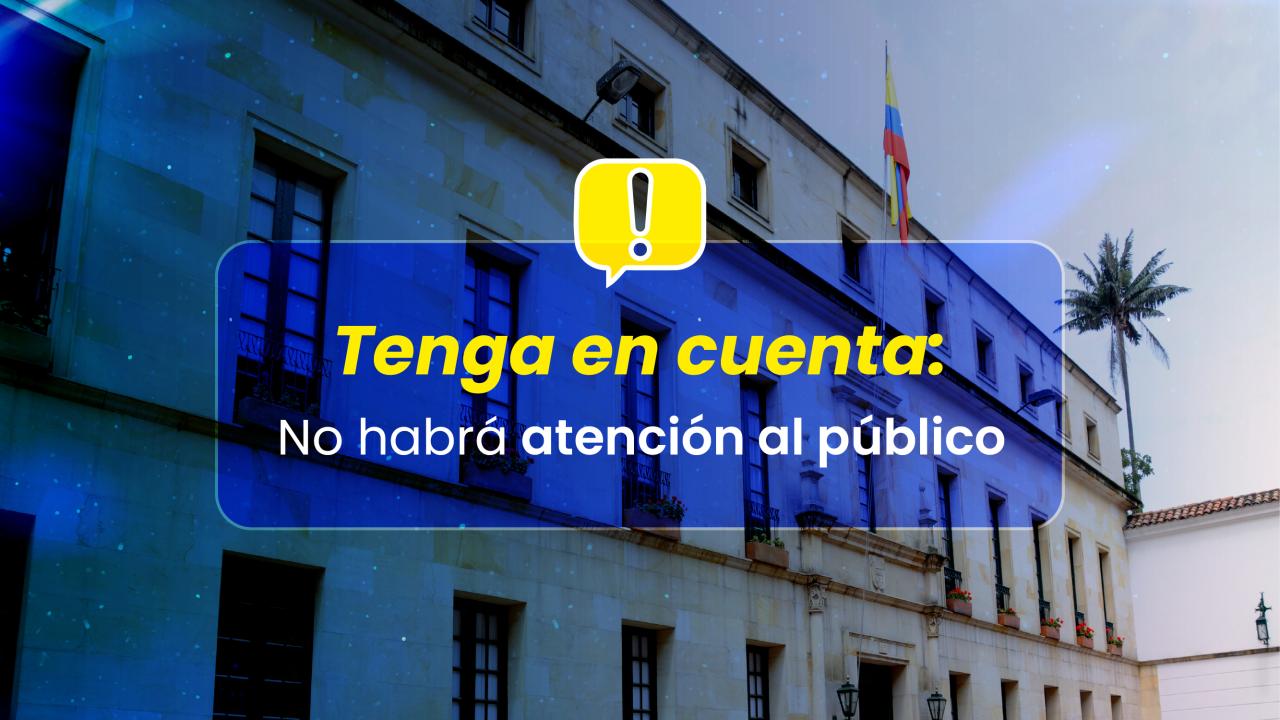 No habrá atención al público los días 2 y 3 de abril de 2026 en la sede del Consulado